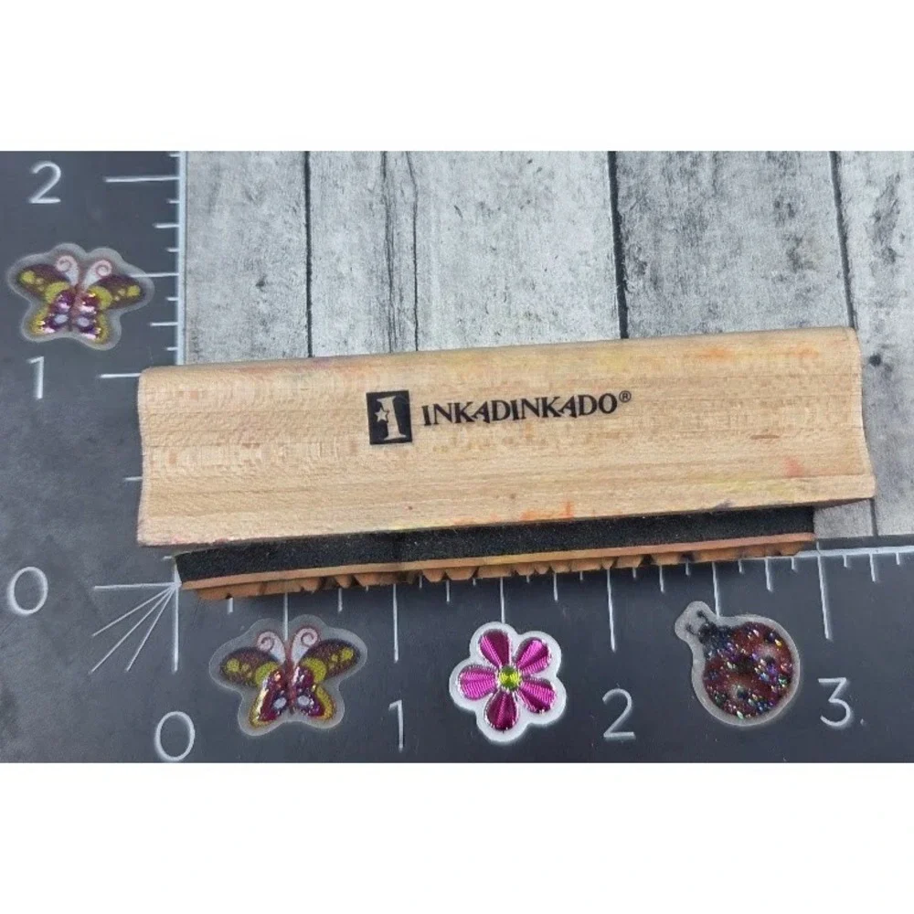 Inkadinkado Happy Mother's Day Funky Script Rubber Stamp #H99